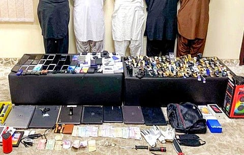 Sharjah Police have arrested five Asian men who broke into a number of shops in Sharjah