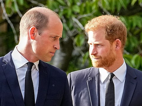 File photo: Britain's Prince William and Prince Harry