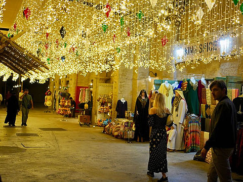 Visitors enjoy a dazzling fireworks display in celebration of the 28th edition of the Dubai Shopping Festival (DSF), 2022. Photo of illustrative purpose only
