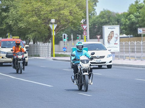Delivery riders are required to obtain a driver’s qualification certificate from the Roads and Transport Authority (RTA) to work in Dubai