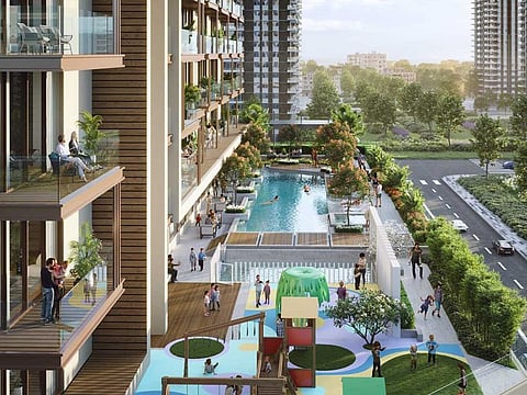 The new 9-storey development will add a total of 121 units up for sale which will comprise of studio, 1 BHK (bedroom, hall and kitchen), 2 BHK and 3 BHK apartments