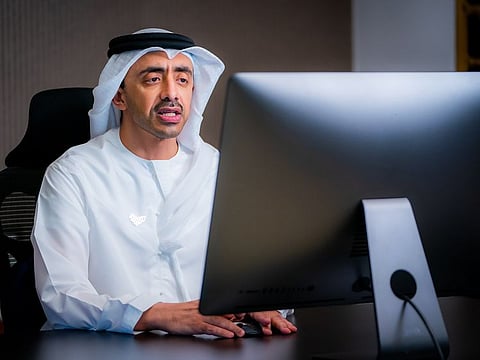 Sheikh Abdullah bin Zayed Al Nahyan led the meeting remotely