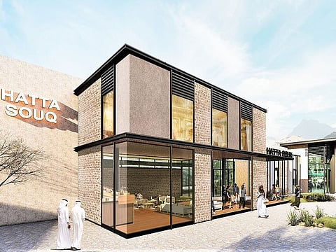 Hatta Souq, part of the wider development project, will be built using natural and manmade materials in a blend of traditional and modern design