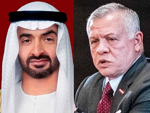 Sheikh Mohamed and King Abdullah II