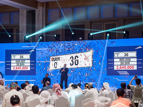 The number plate 'O 36' was the showstopper at the auction, raking in the highest figure