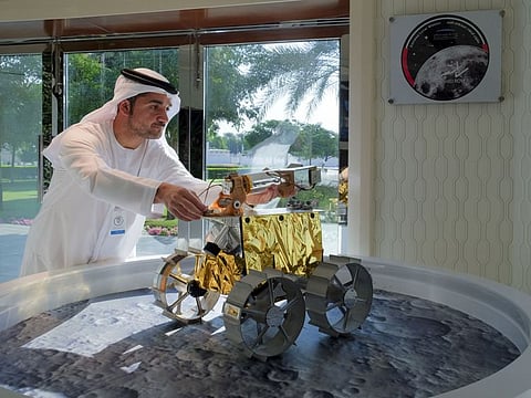 Dr. Hamad Al Marzooqi, Project Manager of Emirates Lunar Mission at MBRSC, during an interview with Gulf News at Mohammed Bin Rashid Space Centre in Dubai. 20th December 2022 Photo: Ahmed Ramzan/ Gulf News