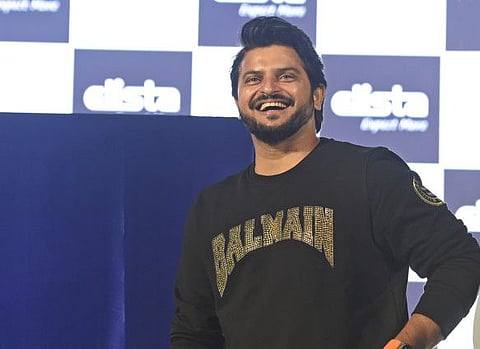 Former India and Chennai Super Kings ace batter, Suresh Raina at the launch of Elista by TeknoDome in Dubai.