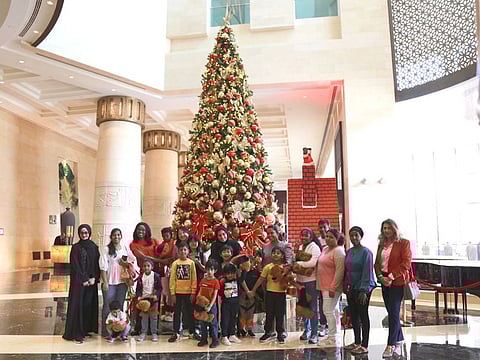 The children at Raffles in Dubai