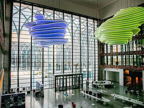 SRTI Park aims to be the hub for 3D printing technology, and has built a unique structure on its premises using 3D- technology, which is one of the prominent technologies of the Fourth Industrial Revolution related to construction.