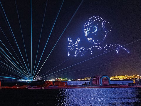 The Dubai Shopping Festival drones show display from 2022. Picture used for illustrative purposes.