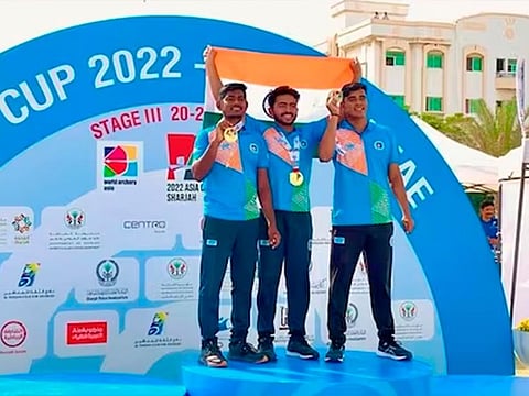 Akash Malik, Parth Salunkhe and Mrinal Chauhan took down South Korea in the final of the men's recurve event as India ended Stage 3 with five gold, three silver and two bronze medals.