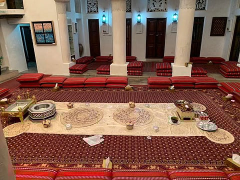 The interiors of Sheikh Mohammed Centre for Cultural Understanding in Dubai.