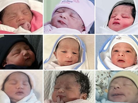 These babies were among the first to arrive today as the UAE ushered in 2023.