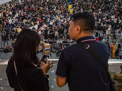A scene inside Manila's Ninoy Aquino International Airport (NAIA).