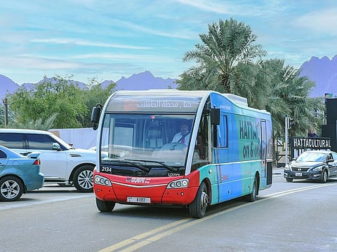 Hatta Express runs between Dubai Mall Bus Station and Hatta Bus Station at a frequency of two hours