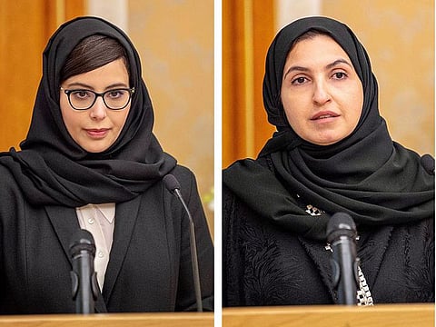 Haifa Al Jedea and Nesreen Al Shebel.