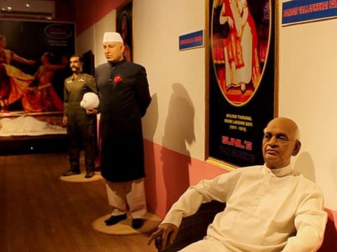 Jawaharlal Nehru and Sardar Patel, leading figures of Indian freedom movement, find themselves together again in the wax avatar.