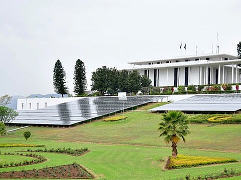 Pakistan's President House is fully powered by solar energy since 2021.