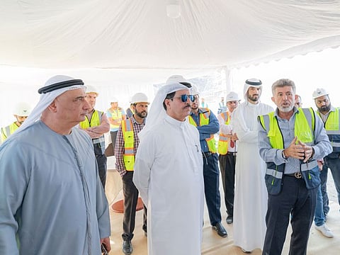 Saeed Mohammed Al Tayer, MD & CEO of Dubai Electricity and Water Authority (DEWA), inspected the work progress of the hATTAproject