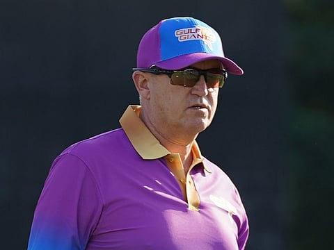 Gulf Giants head coach Andy Flower keeps a close look on the proceedings as the team gear up for the inaugural DP World International T20 League.