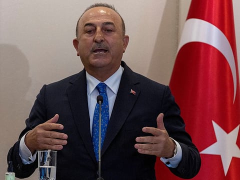 The much anticipated meeting could happen either before of after Turkish Foreign Minister Mevlut Cavusoglu (above) is scheduled to meet US Secretary of State Antony Blinken in the United States on January 18.
