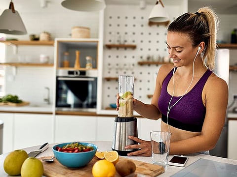 Blend fruits and vegetables into nutritious smoothies with portable blenders that you can take with you anywhere.