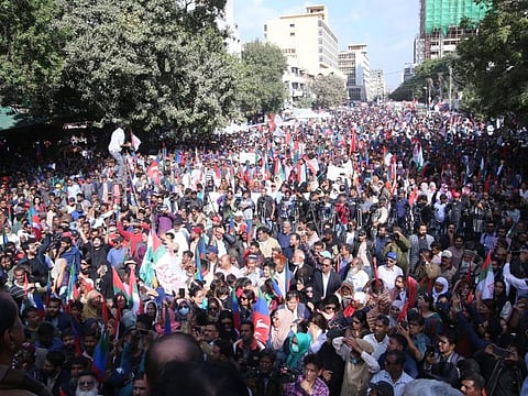 The rally was attended by all MQM factions.