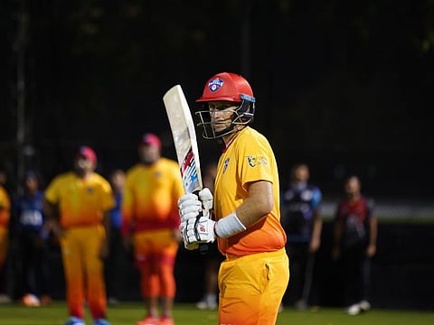 Former England Test skipper Joe Root gets ready for a knock for Desert Capitals ahead of the DP World International Twenty20.