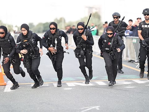 Dubai Police revealed on Thursday its first all-women SWAT team as part of their efforts to empower women across all policing disciplines.