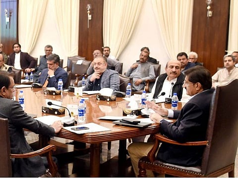 Sindh Chief Minister, Syed Murad Ali Shah, chairs emergency meeting of Sindh cabinet on Thursday night.