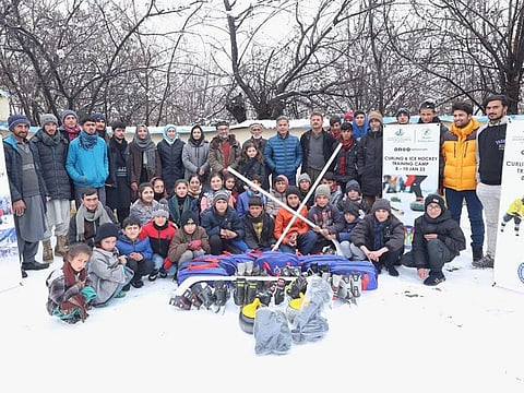 Ice sports training camp for girls and boys was organised in the picturesque valley of Parwak in Upper Chitral in Khyber Pakhtunkhwa.
