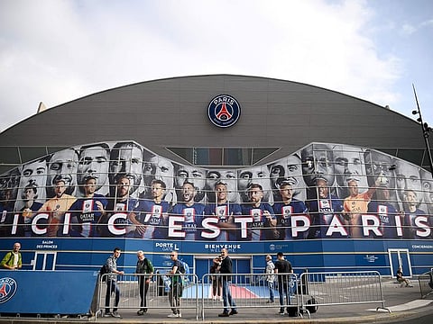 A general view of the Parc des Princes stadium in Paris.