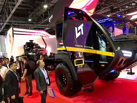 The ARFF (airport rescue firefighting) Vehicle from Naffco at Intersec
