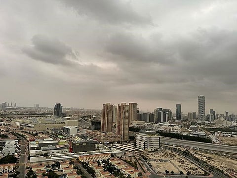 Overcast skies in Dubai