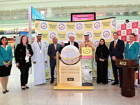 The Dubai Duty Free Millennium Millionaire promotion draw held in Dubai on January 18.
