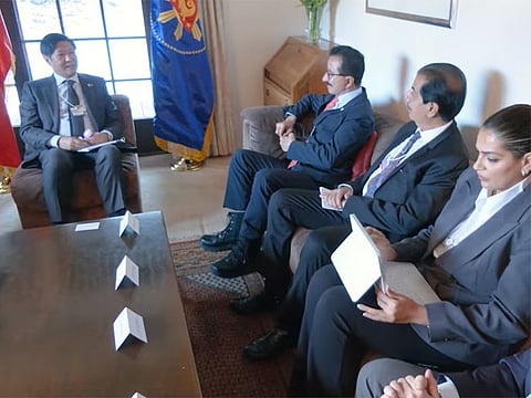 President Ferdinand R. Marcos Jr. and Sultan Ahmed bin Sulayem, Group Chairman and CEO of DP meet on the sidelines of WEF 2023.