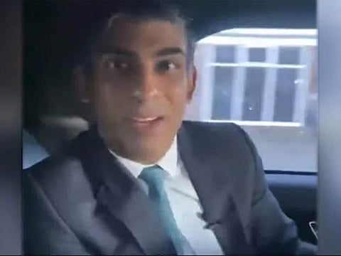 UK PM Rishi Sunak fined by police for failing to wear seat belt