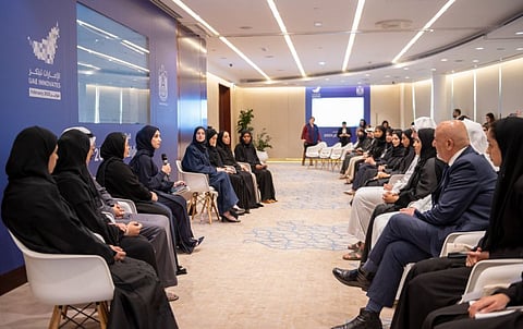 Participants during the press conference on Wednesday to announce the launch of the “UAE Innovates 2023.”