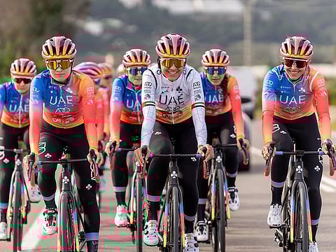 Sixteen riders will represent the UAE Team ADQ during the new 2023 season.