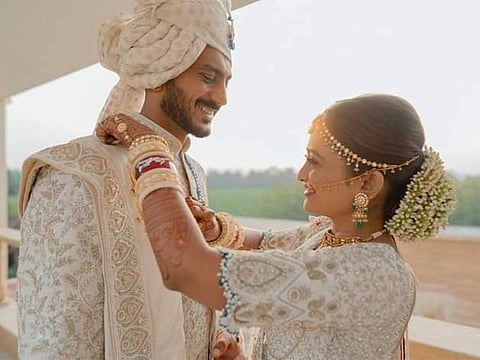 Axar Patel with Meha Patel