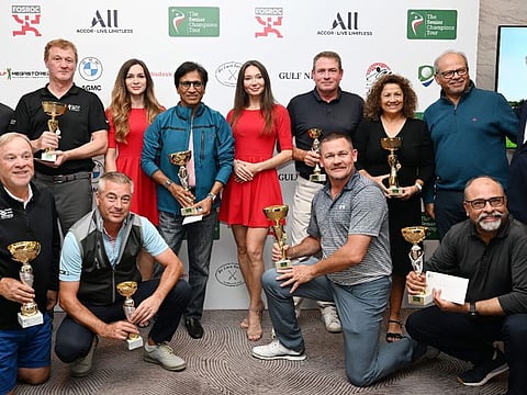 Winners of the recent Order of Merit event on The Senior Champions Tour played at Abu Dhabi Golf Club