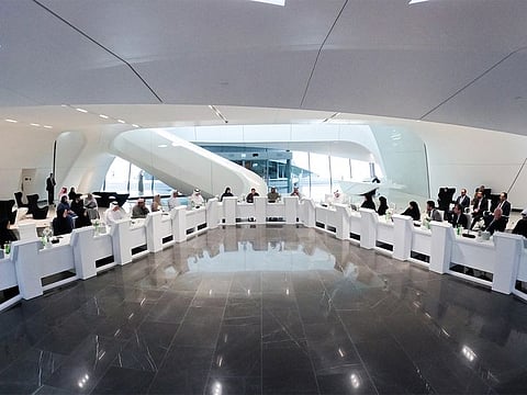 The meeting was presided over by Mariam bint Mohammed Almheiri, Minister of Climate Change and Environment.