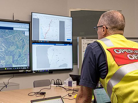 A member of the Incident Management Team coordinates the search for a radioactive capsule that was lost in transit.