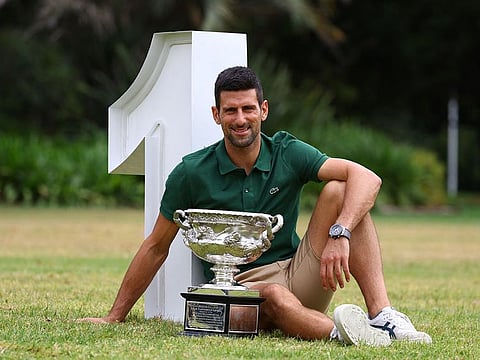 Australian Open champion Serbia's Novak Djokovic.