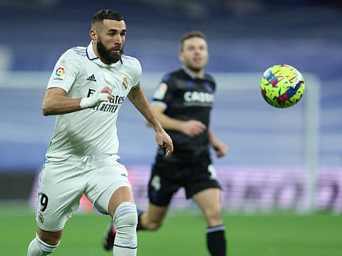 Real Madrid's French forward Karim Benzema will be in action during the Club World Cup in Morocco from this week.