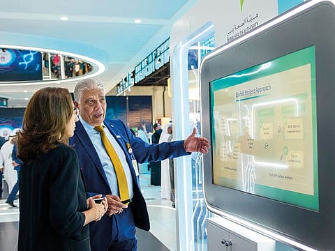 Dr Mohamed Farghaly, Consultant, Dubai Health Insurance Corporation, Dubai Health Authority, at Arab Health at Dubai World Trade Centre on Monday.