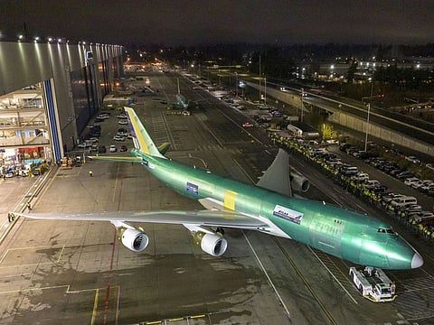 The last Boeing 747-8 leaves the company’s widebody factory in Everett, Washington State, on December 7, 2022,  aheads of its delivery to Atlas Air on January 31, 2023. Boeing officially bid farewell to the original jumbo jet, the 747, as it makes its final commercial delivery of an aircraft that democratised flying and serves US presidents.