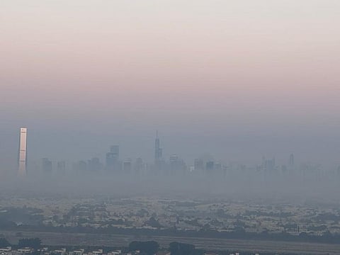 Fog in Dubai