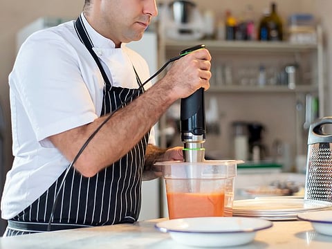 Puree in any container, with an immersion blender, without transferring food and adding more dishes to the dirty pile.