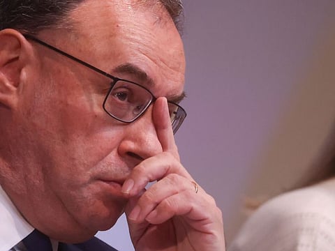 Andrew Bailey, governor of the Bank of England. BOE raised interest rates a half point, saying more increases will be needed if signs of an inflationary spiral persist.